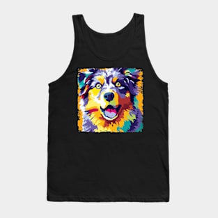 Australian Shepherd Pop Art - Dog Lover Gifts Tank Top